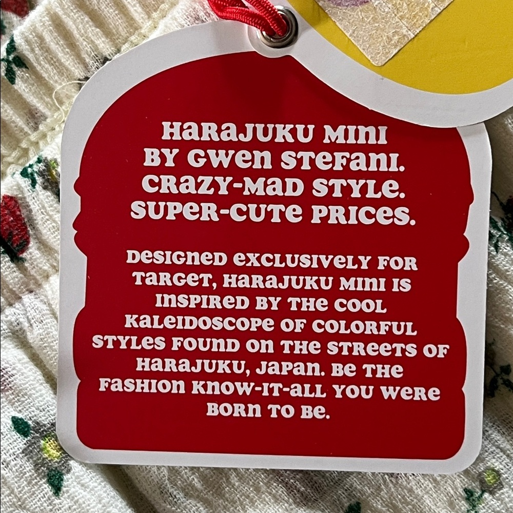 Harajuku Mini for Target Strawberry Cotton Gauze Skirt Gwen Stefani NWT Size XL - Picture 10 of 10